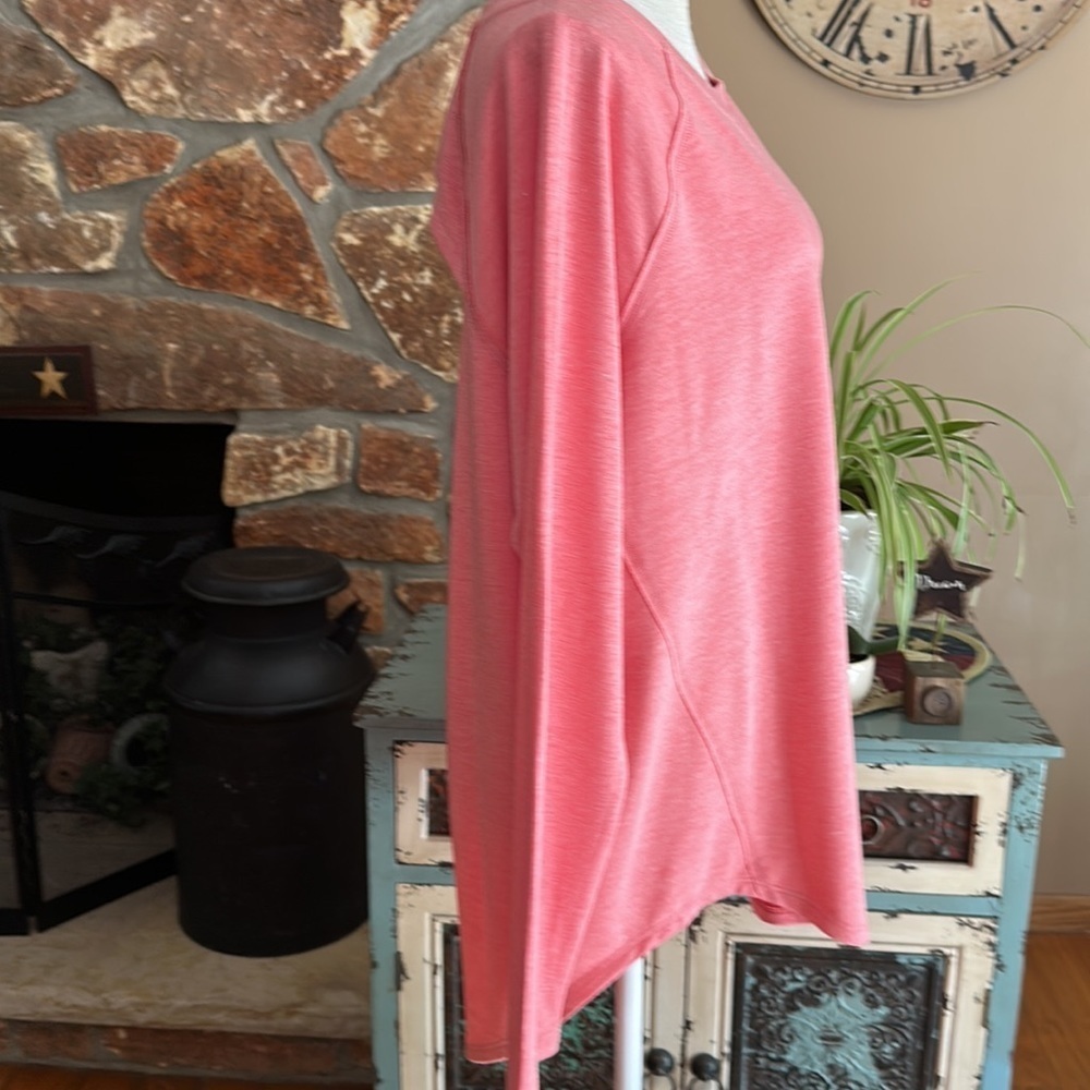 Women’s SO Long Sleeve Open Back Long Sleeve Top Size Large Peach - Picture 5 of 13